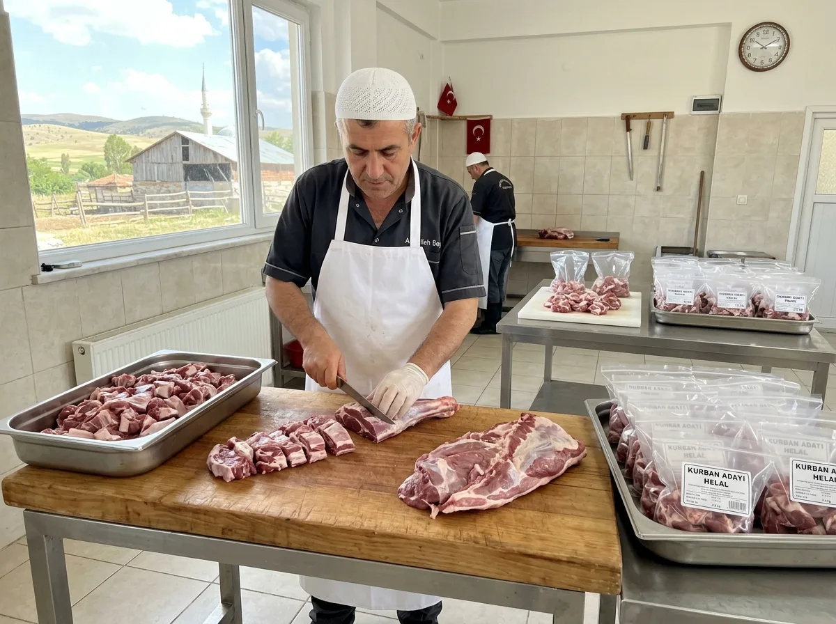 İslami Kurban Kesim, Paylama ve Poşetleme
